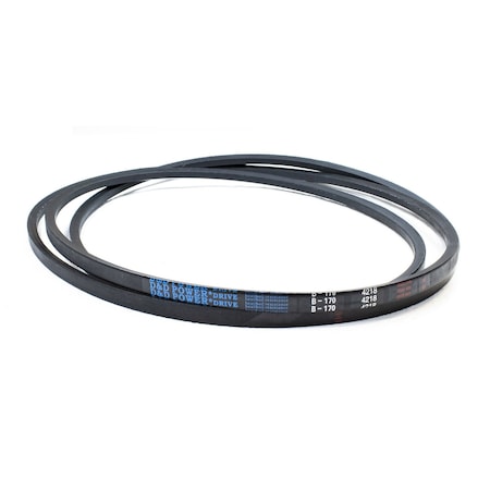 D&D B170 Classical V-Belt, 173 in Outside Length, 21/32 in Top Width, 1 Ribs B170